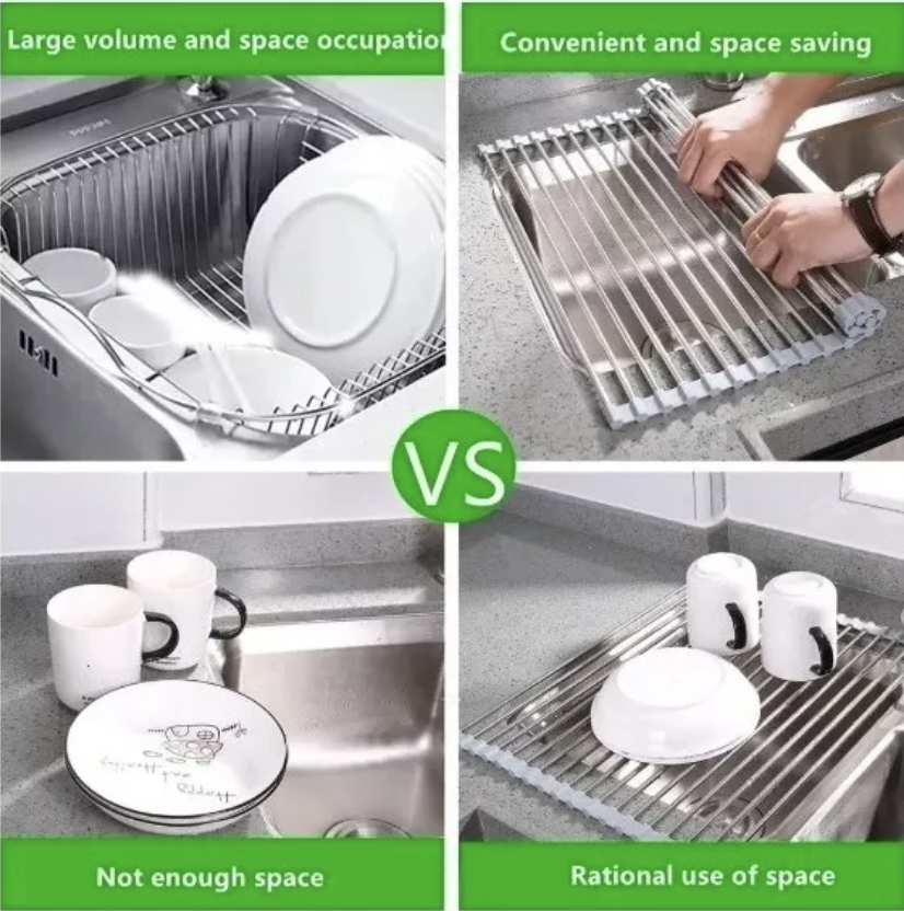 Miniatura 2 de Secador De Platos Escurridor Enrrollable